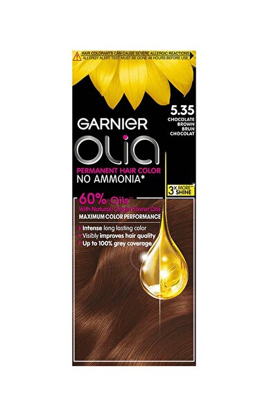 Garnier غارنيه صبغة شعر دائمة اوليا 5.35 بني شوكولاتة