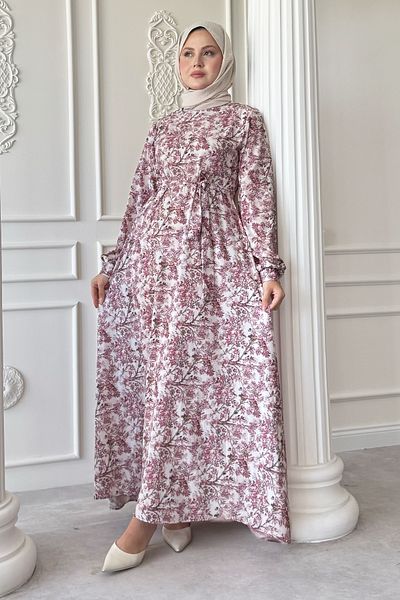 InStyle Ροζ σατέν φόρεμα Wildflower