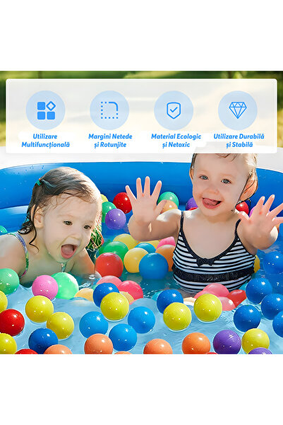 Pitikot Pitikot® Rectangular Inflatable Pool, for Adults or Children 3+ Years, 180x130x56 cm