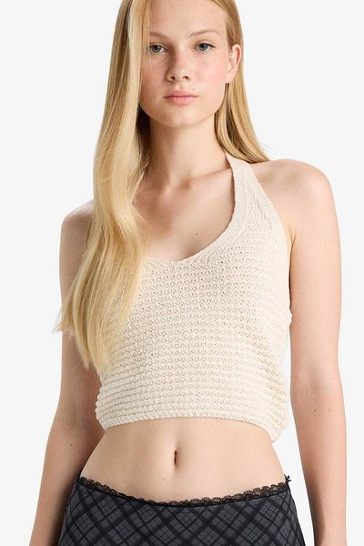 DeFacto Slim Fit Slim Fit Halter Neck Undershirt F8367Ax25Hs
