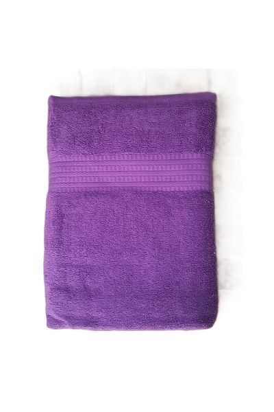 Kotonia Home Rise Jacquard bath towel - 100% Cotton, 50x90 cm, 500g/sqm, purple