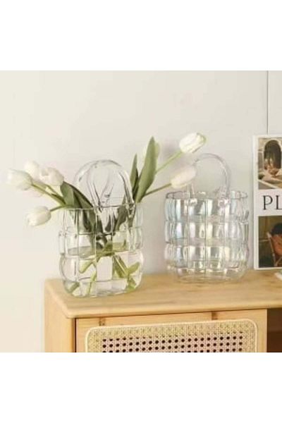 Blusmart Glass Vase Design Bag M Transparent 22 X 8