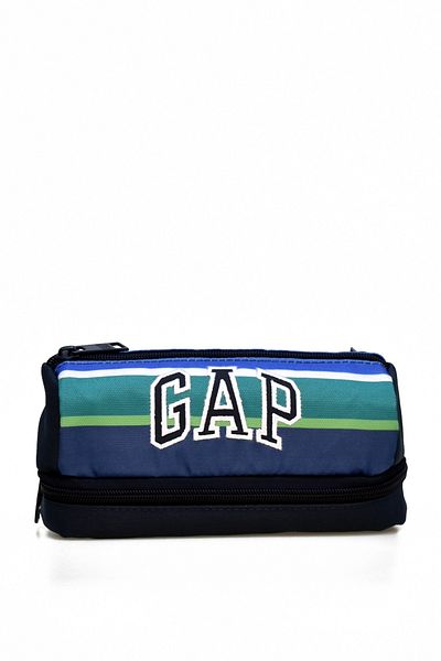 GAP Multi-Eye Pen Holder Two Compartment Pen Box Navy Blue 12820