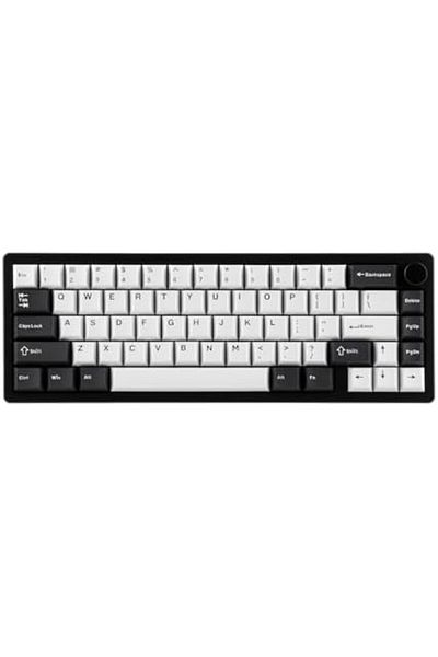 Epomaker لوحة مفاتيح ميكانيكية لاسلكية Galaxy65 QMK/VIA، مصنوعة من الألومنيوم المؤكسد مع خاصية التقاط الكرة