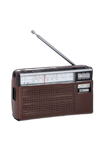DLC Classic Portable AM/FM Radio with Telescopic Antenna - Retro Design & Clear Sound