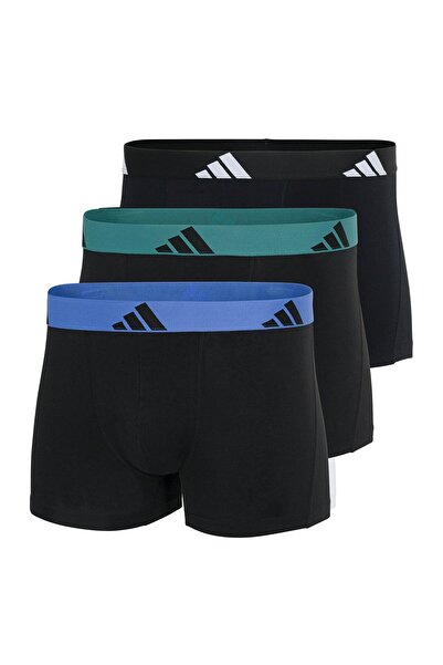 adidas Herren Boxershorts, 3er Pack - Trunks, Active Flex Cotton, Logo, einfa...