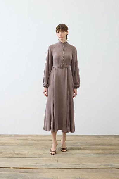 TERZİ DÜKKANI GLORIA YARIM BRİTLİ ELBİSE ETUP