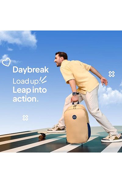 American Tourister Daybreak Backpack - Beige - 1 Year Global Warranty
