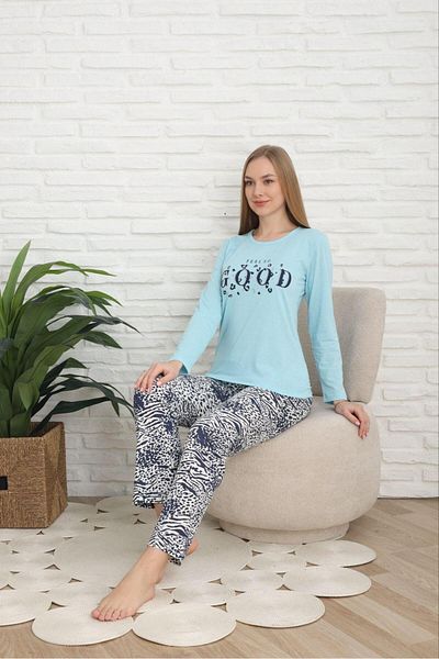 FENZO Women's Bottom Top Pajama Set Heart Pattern and Printed Comfortable Homewear Pajama Set