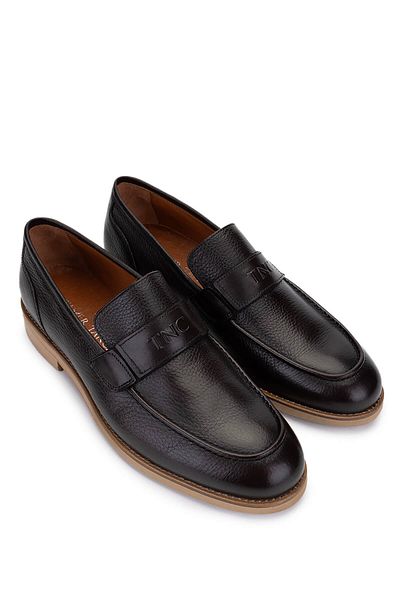 Tamer Tanca Men's Genuine Leather Brown Casual Shoes
