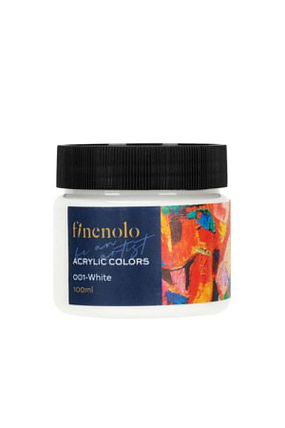 Deli Acrylic Paint, 100 ml, White, Finelino, Deli