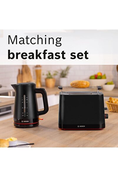 Bosch MyMoment Infuse TWK3M123GB Electric Kettle with 1.7 L Capacity and Fast Boil, Dual Sided Water