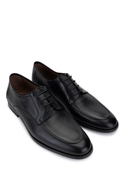 Tamer Tanca Men's Genuine Leather Black Classic Shoes