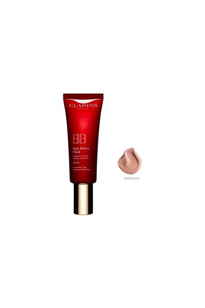 Clarins BB cream cu efect detoxifiant si protectie solara SPF25, Clarins Skin Detox, 02 Medium, 45 ml