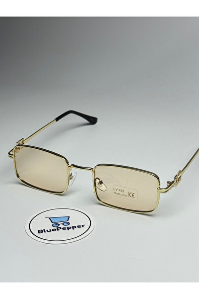 BluePepper Miux V7 Pink Sunglasses Rectangle Gold Frame 51 Ekartman