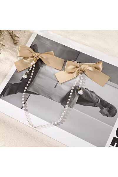 Shiklik MODA Ženska kopča modela sa satenskom mašnom od bisernog satena