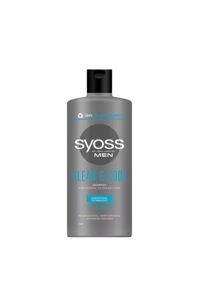 Syoss Șampon Men Clean & Cool pentru păr normal până la gras, 440 ml