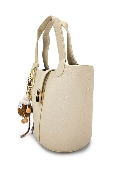 Tamer Tanca Women's Vegan Beige Shoulder Bag