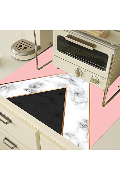 Generic Brand Marble Pattern Geometric Washing and Dryer Cover Drawer Refrige...