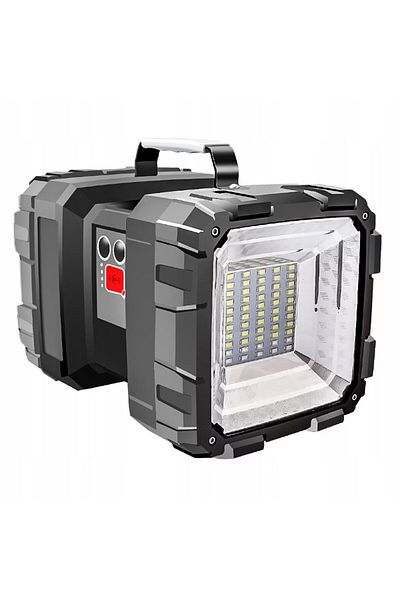 DexXer Rechargeable LED hand torch, Double, 7 lighting modes, 1200 lumens,battery 10000 mAh