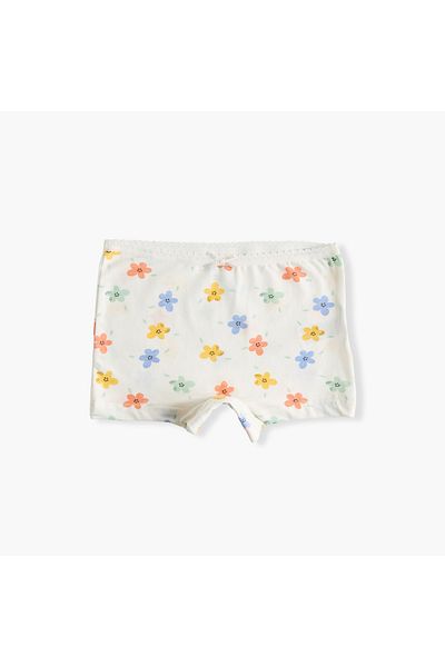Juniors Printed Briefs with Elasticated Waistband - Set of 5