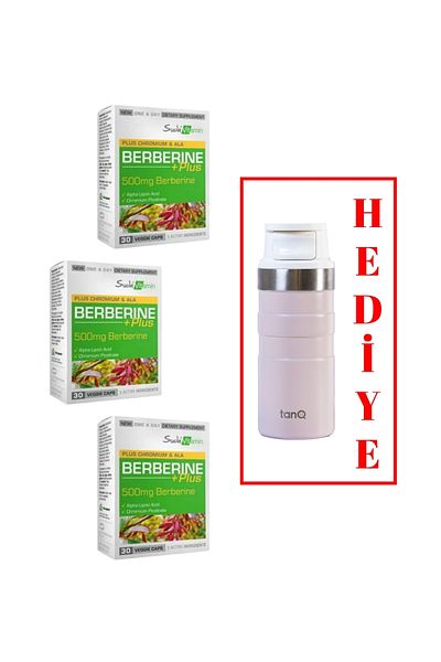 Suda Vitamin 3 pieces of water vitamin berberine plus 30 capsules (tanq lifetime guaranteed 350cc thermos gifted)