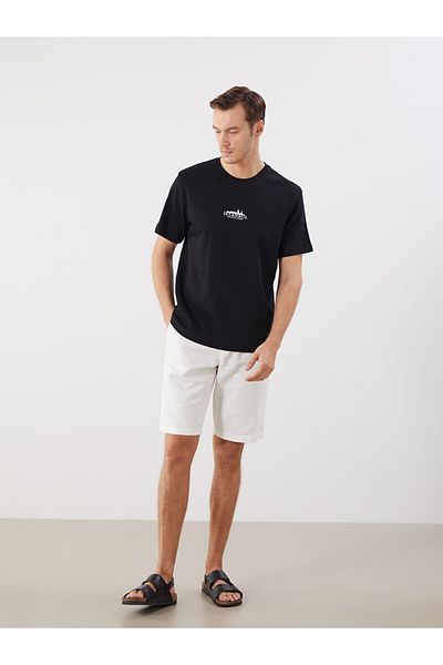 LC Waikiki Ανδρικό μπλουζάκι με στάμπα Istanbul Crew Neck New Season - S5RF89Z8