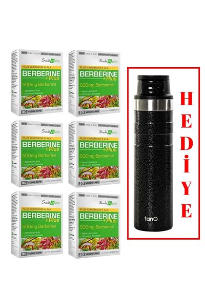 Suda Vitamin 6 Pieces of Water Vitamin Berberine Plus 30 Capsules (with Tanq Lifetime Guarantee 600Cc Thermoses Gift)