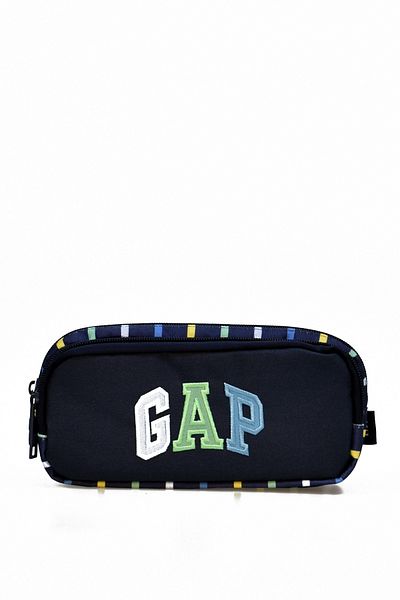 GAP Multi-Eye Pen Holder Three Compartment Pen Box Navy Blue 12799