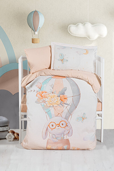 Kanz Ranforce Baby Duvet Cover Set - Flying Rabbit