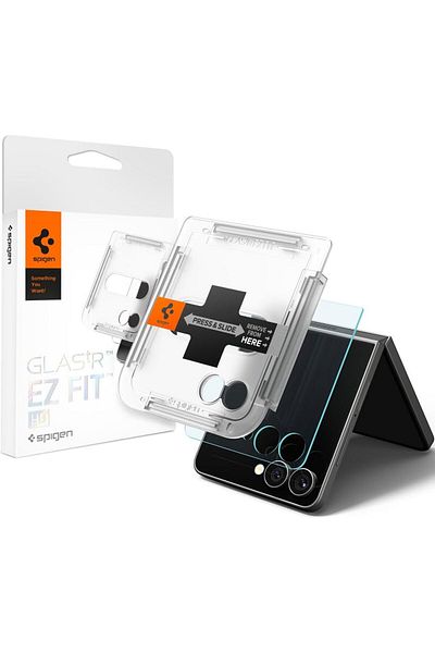 Spigen GLAStR EZ-Fit HD for Samsung Galaxy Z Flip 7 Screen Protector outer Front screen - 1 Pack
