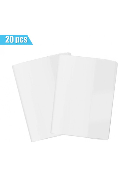 Mizijia Set de 20 de huse transparente pentru pașaport/carte de pașaport Mizijia, PVC, 11 x 15 cm