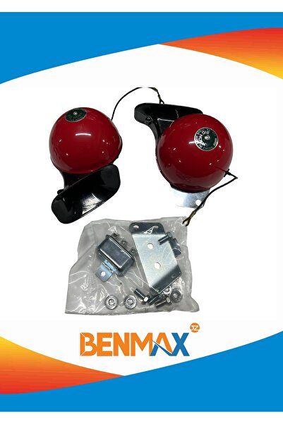 NESU ÇAT ÇAT KORNA 2 Lİ SET 12 VOLT SALYANGOZ MİTSUBA TİP AMERİKAN KIRMIZI (B...