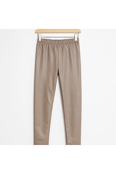 Hilal Akıncı Kids Leggings din piele artificială pentru fete