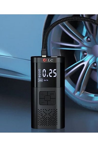 DLC Mini Portable Pressure Gauge Tire Inflator Pump With LED Light , For CAR,BIKE,BICYCLE,BALLS