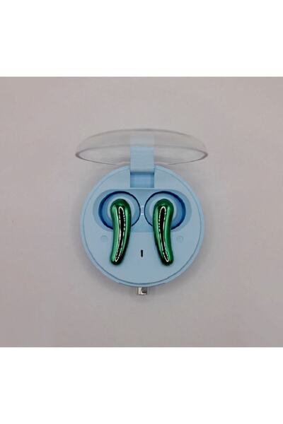 Optim Solution Căști wireless, Bluetooth Optim Premium Sound, TWS cu reducere a zgomotului, design inteligent, albastre