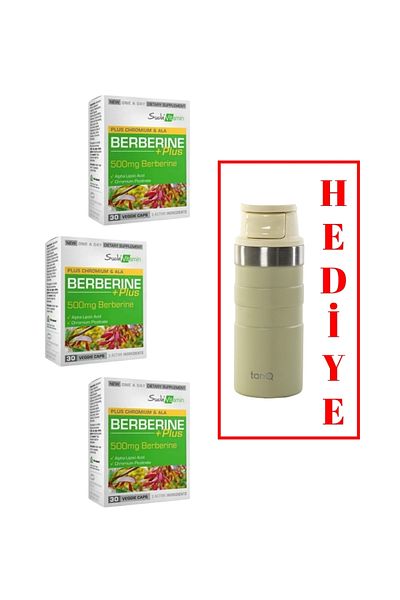 Suda Vitamin 3 pieces of water vitamin berberine plus 30 capsules (tanq lifetime guaranteed 350cc thermos gifted)
