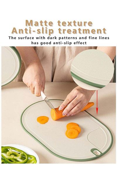 Saharaz 3 PCS Cutting Board Set,Reversible Chopping Board With Stand,BPA-Free for Fruits,Meat & Vegetables