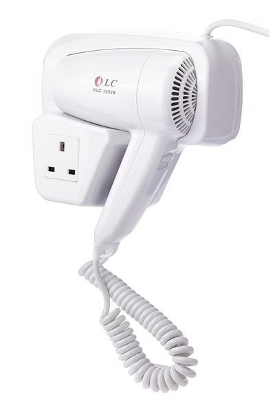 DLC Wall Mounted Hair Dryer White 1200W