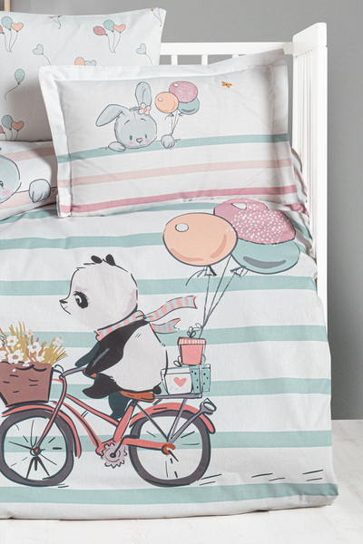 Kanz Ranforce Baby Duvet Cover Set - Little Panda