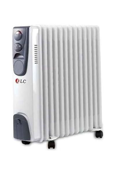 DLC Portable Oil-Filled Radiator Heater - Adjustable Thermostat & Wheels