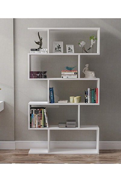 FAVORA Yahel Büyük Kitaplık - Beyaz