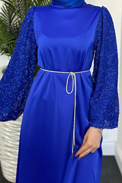 dubai showroom Kolları Taşlı Elbise Saks