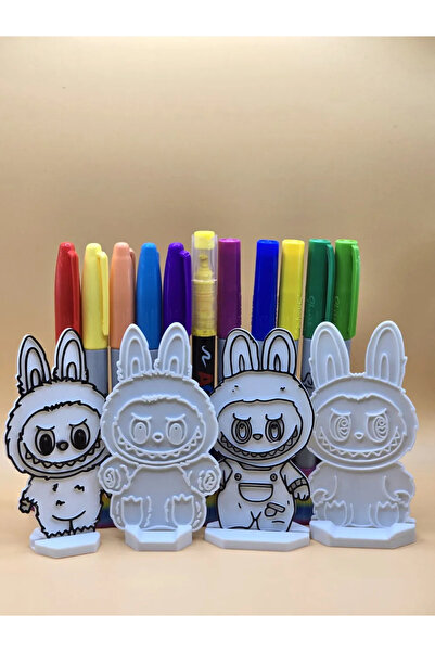 hadi boyayalım Labubu 4'li Çocuk Boyama Oyuncağı Zeka Geliştiren Oyunlar Çocu...