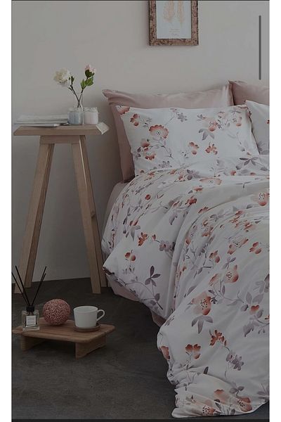 KÜBRAHOME'S Good Night Istanbul Poplin 4 Seasons Quilted Set Lily Pink