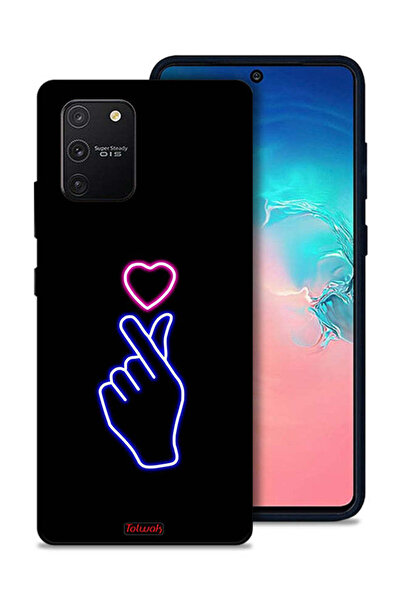 Tolwak غطاء حماية لهاتف سامسونج جالاكسي S10 لايت بتصميم قلب سناب