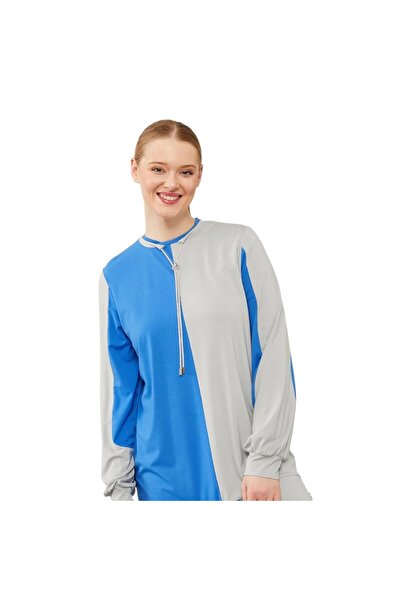 Levidor Saks - Gray Double Color Stone Laced Sports Suit