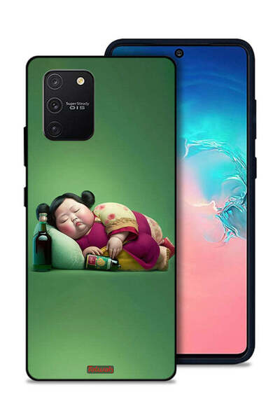 Tolwak غطاء حماية لهاتف سامسونج جالاكسي S10 لايت بتصميم فتاة سمينة