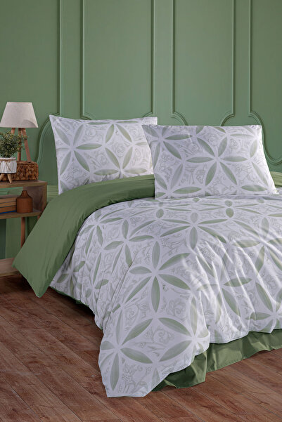 Marielouhome Set cuvertură dublă Evelya Green, 100% bumbac