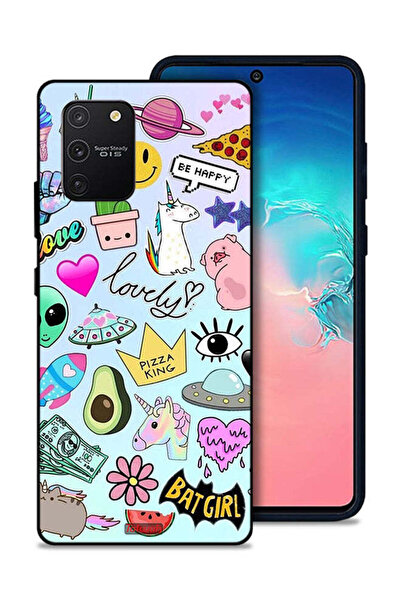 Tolwak غطاء حماية لهاتف سامسونج جالكسي S10 لايت بملصقات جميلة